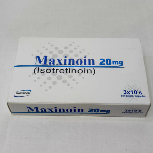 Maxinoin 20 mg Soft Gelatin Capsules