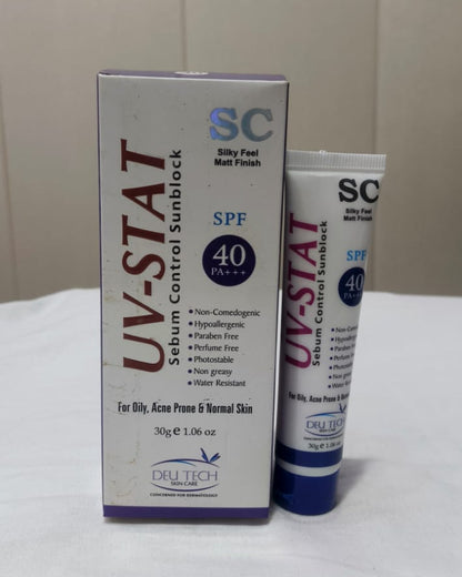 UV Stat Sebum Control Sunblock for oily and acne-prone skin