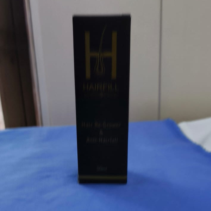 hair with HairFill Hair Regrower Serum