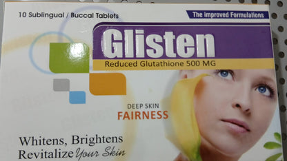 Glisten Reduced Glutathione 500mg